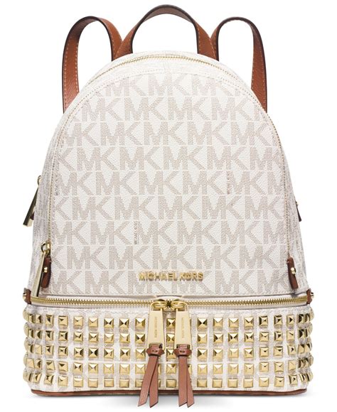 michael kors rhea zip xs backpack|Michael Kors rhea studded backpack.